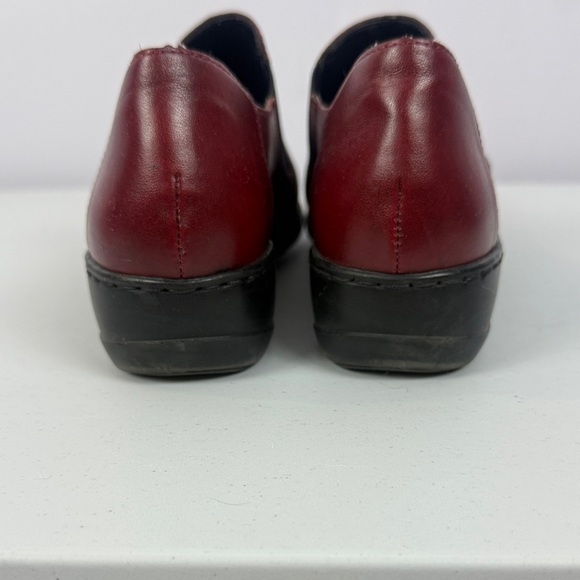 Rieker Calder Casual Comfort Leather Burgundy Slip On Loafers Size 8 - Picture 6 of 11